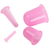 5pcs/Set Massage Roller Cupping Cups Eye Back Leg Full Body Message Pink