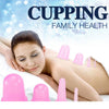 5pcs/Set Massage Roller Cupping Cups Eye Back Leg Full Body Message Pink