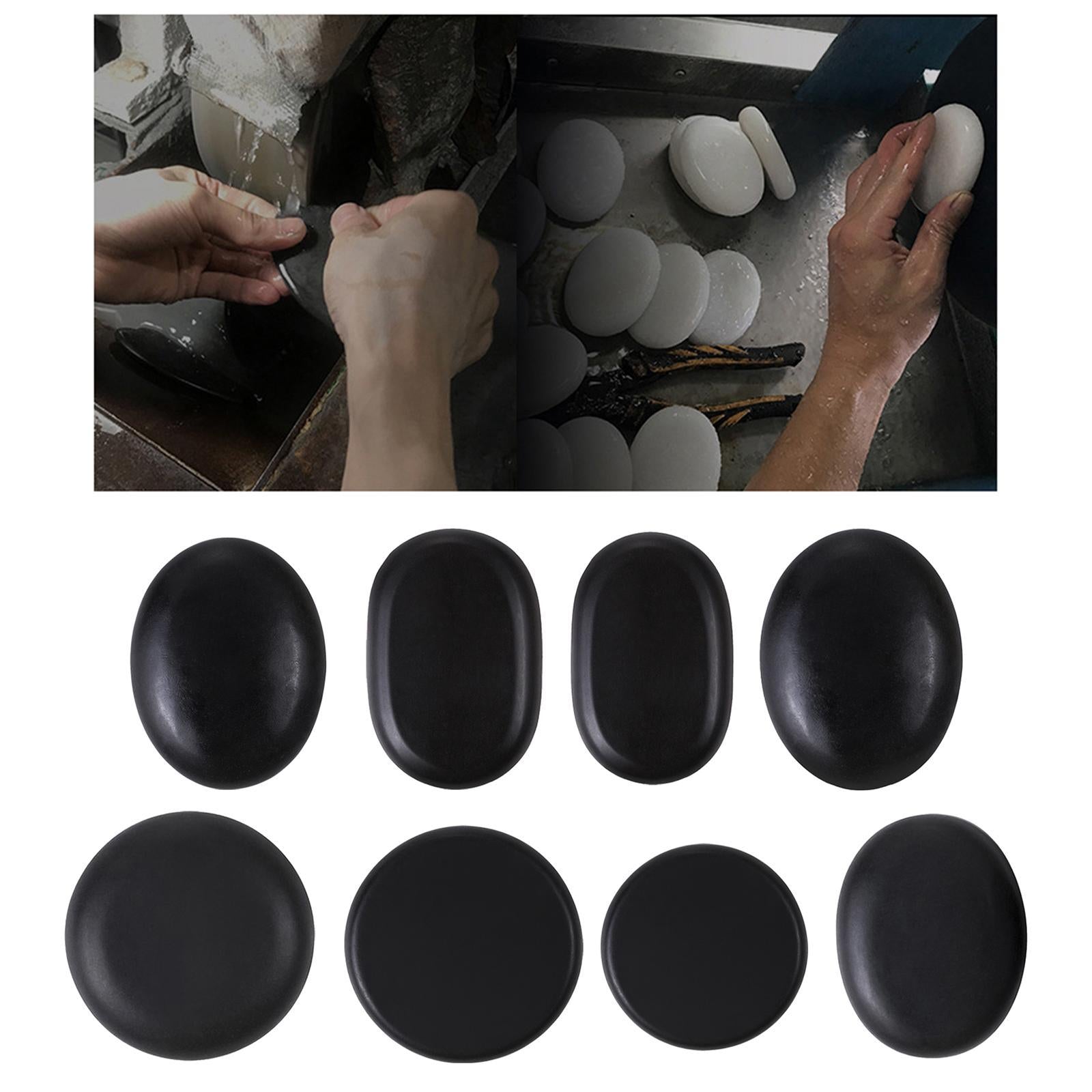 Natural Facial Spa Therapy Massage Stones Pain Relief Hot Stone 5x6x1.5cm