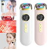 EMS Vibration Red & Blue LED light Beauty Device Face Massager Facial Lift white