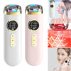 EMS Vibration Red & Blue LED light Beauty Device Face Massager Facial Lift white