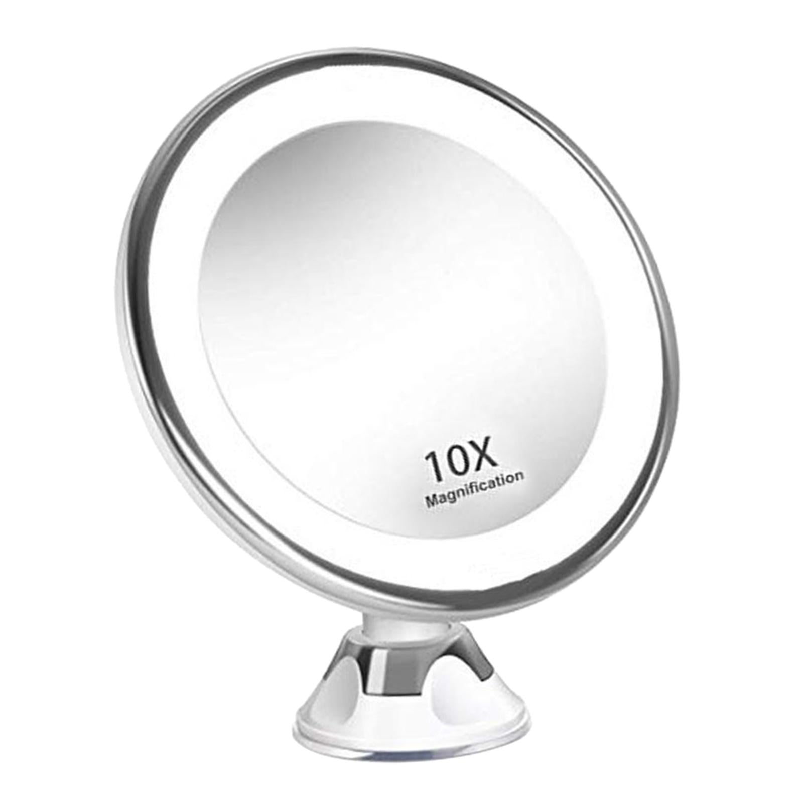 10X Magnifying Makeup Mirror Magnification LED Light Cosmetic Mirror Style 1