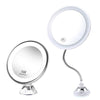 10X Magnifying Makeup Mirror Magnification LED Light Cosmetic Mirror Style 1