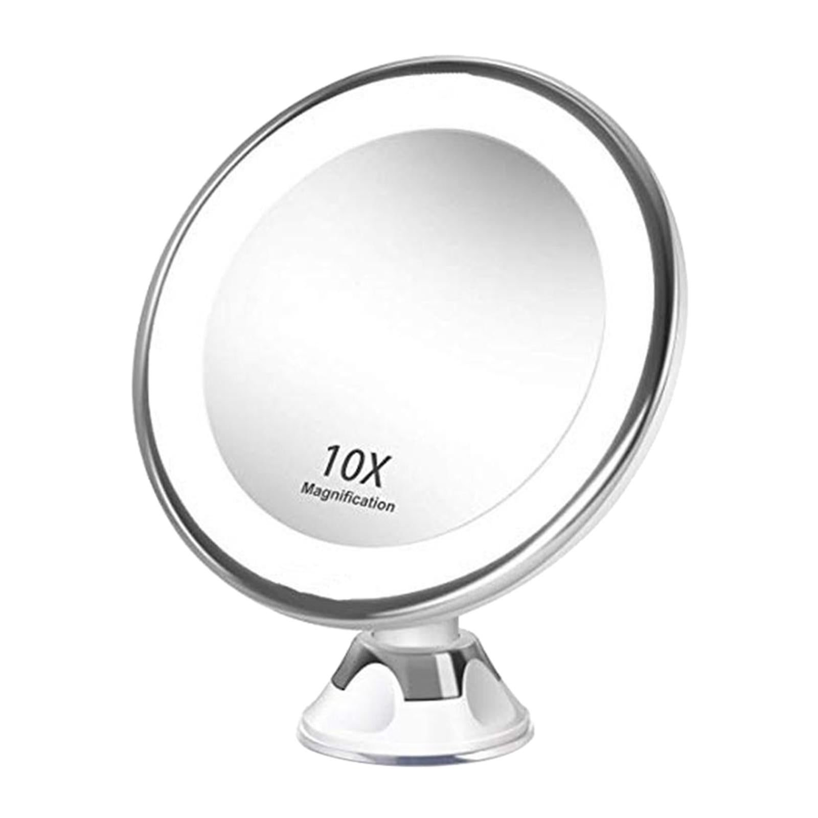 10X Magnifying Makeup Mirror Magnification LED Light Cosmetic Mirror Style 1