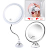 10X Magnifying Makeup Mirror Magnification LED Light Cosmetic Mirror Style 1