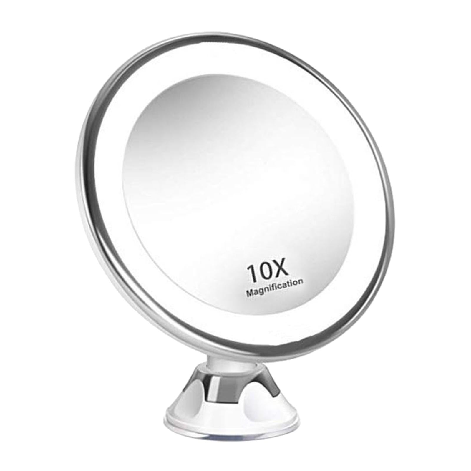 10X Magnifying Makeup Mirror Magnification LED Light Cosmetic Mirror Style 1