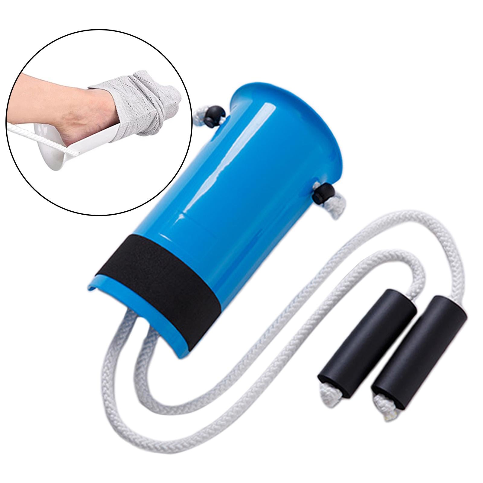 Non-Slip Senior Sock Aid Helper Stocking Slider Pulling Assist Blue