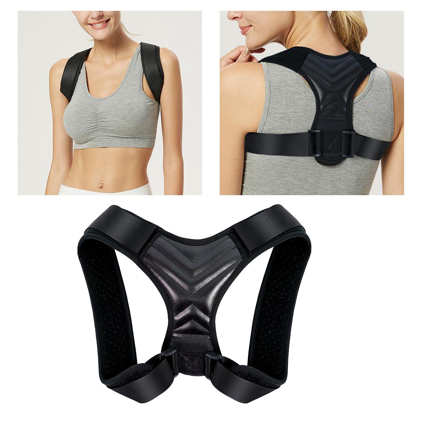 Adjustable Upper Back Posture Corrector for Men Women  S Chest 70-85cm