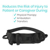 Nursing Lift Transfer Board Gait Belt with Handles Safety Patient Assist