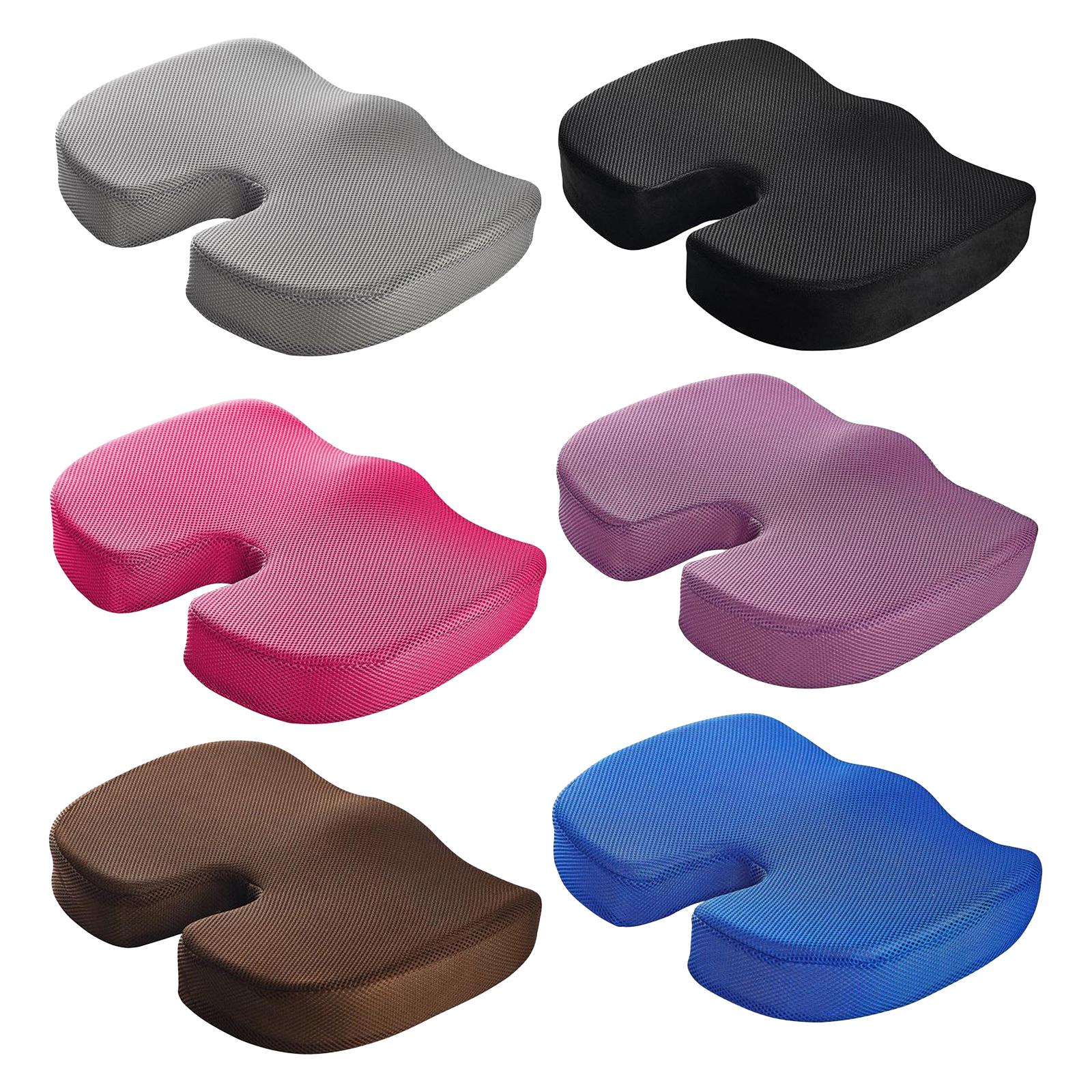 Memory Foam Coccyx Tailbone Seat Cushion Orthopedic Chair Pillow Black