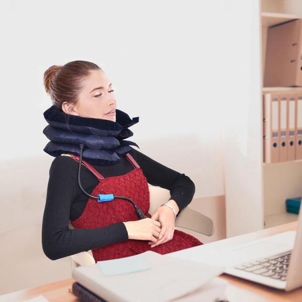 Cervical Neck Traction Device Portable Inflatable Neck Brace Support Pillow