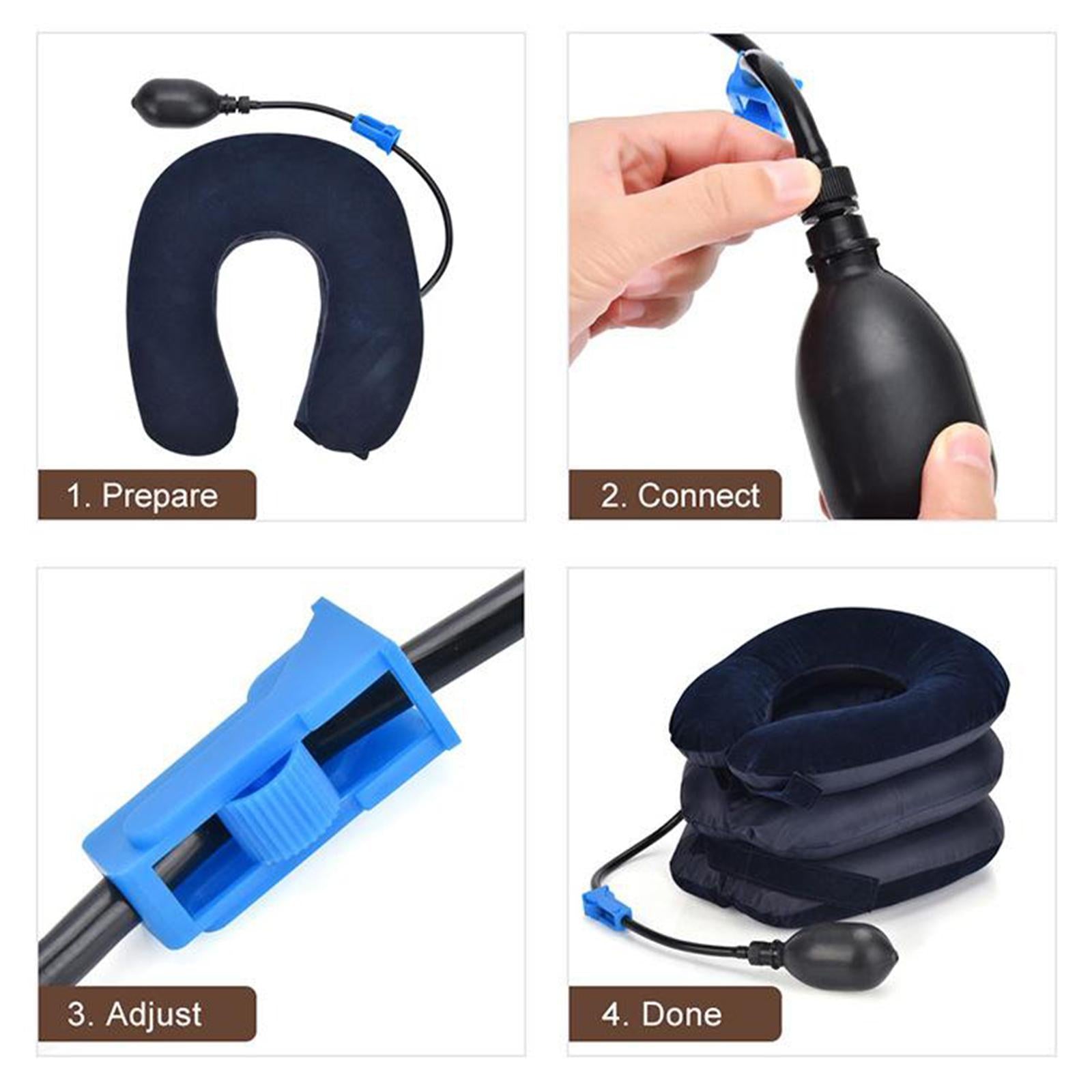 Cervical Neck Traction Device Portable Inflatable Neck Brace Support Pillow