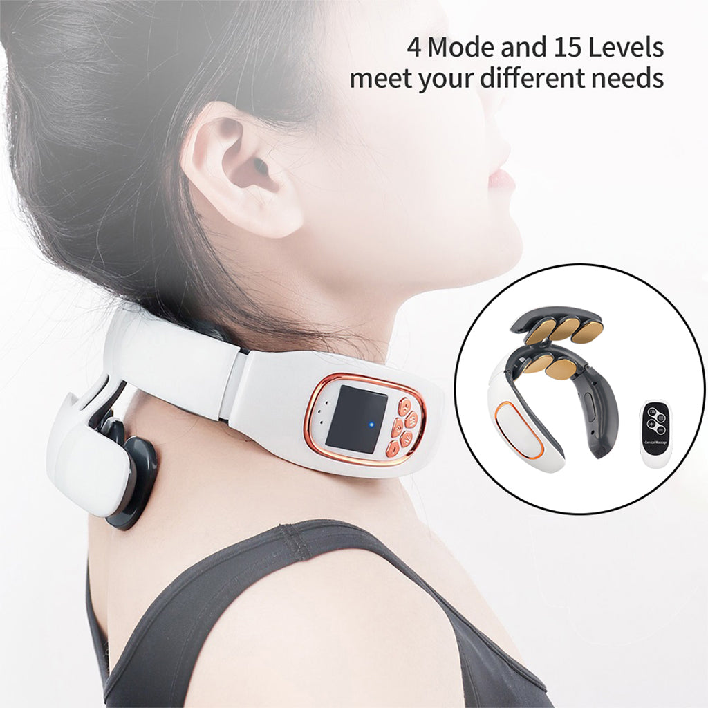 Portable Cordless Neck Massager Heated Smart Deep Kneading Neck Relaxation