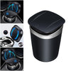 Car Ashtray Cigarette Smoking Cup Ash Holder With LED Light for Car Silver