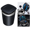 Car Ashtray Cigarette Smoking Cup Ash Holder With LED Light for Car Silver