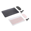 Portable Rechargeable Bluetooth Keyboard 78Keys Spanish for Desktop Black