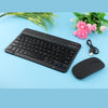 Portable Rechargeable Bluetooth Keyboard 78Keys Spanish for Desktop Black