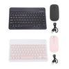 Portable Rechargeable Bluetooth Keyboard 78Keys Spanish for Desktop Black