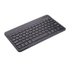 Portable Rechargeable Bluetooth Keyboard 78Keys Spanish for Desktop Black