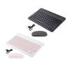 Portable Rechargeable Bluetooth Keyboard 78Keys Spanish for Desktop Black