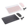 Portable Rechargeable Bluetooth Keyboard 78Keys Spanish for Desktop Black