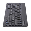 Portable Rechargeable Bluetooth Keyboard 78Keys Spanish for Desktop Black