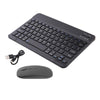 Portable Rechargeable Bluetooth Keyboard 78Keys Spanish for Desktop Black