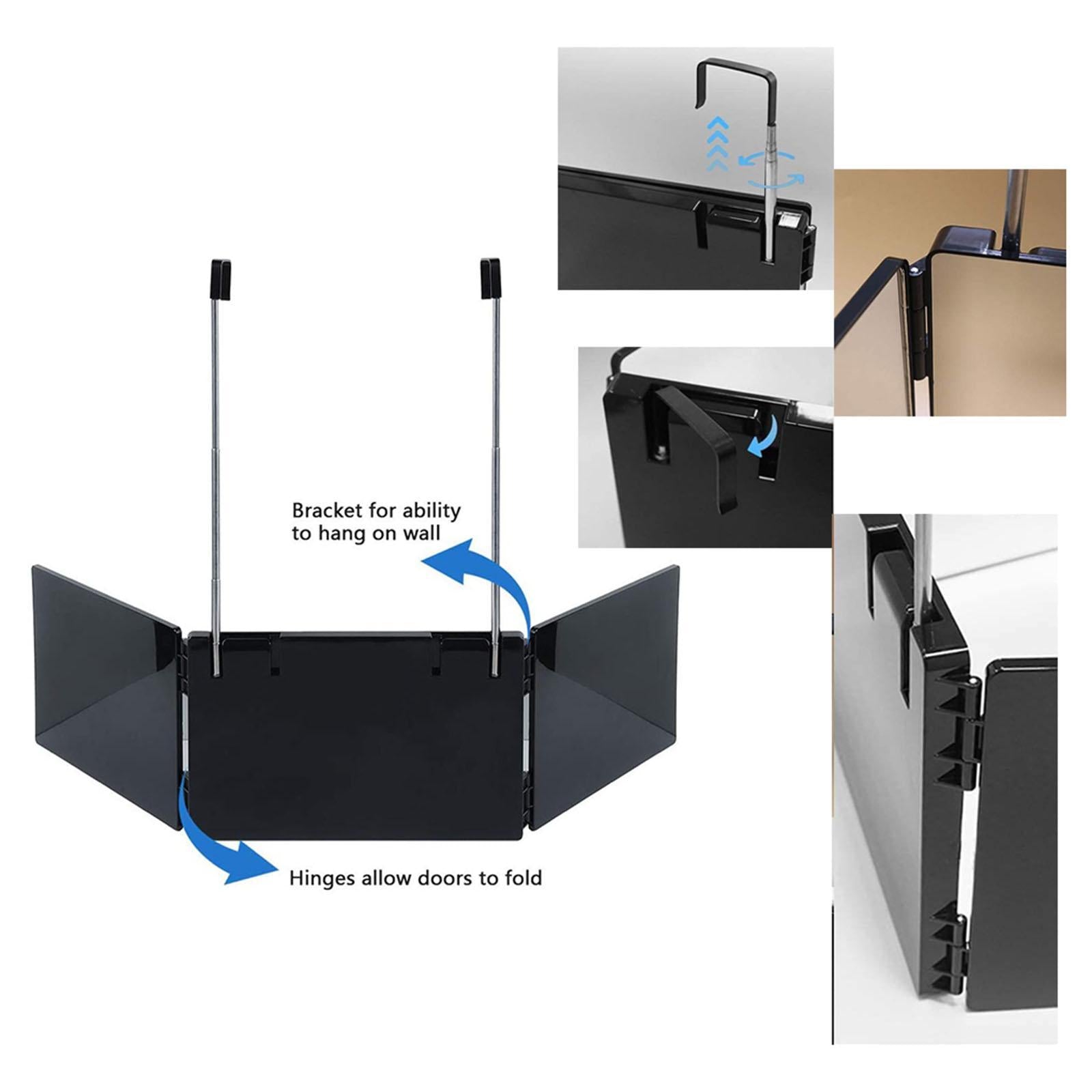 3 Way Mirror Trifold Mirror Tool to Cut, Trim, or Shave your Head at Home