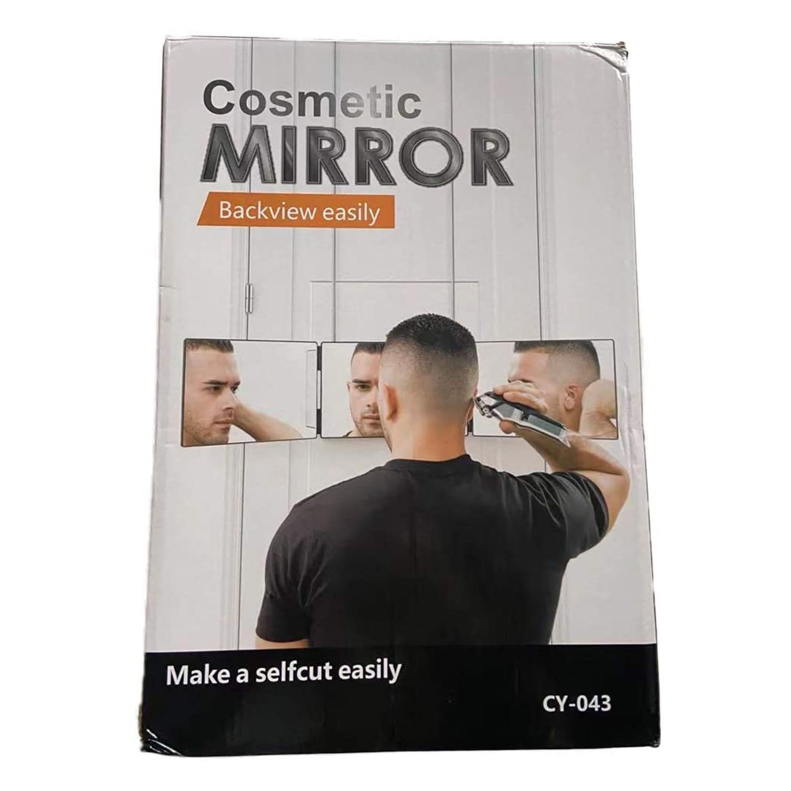 3 Way Mirror Trifold Mirror Tool to Cut, Trim, or Shave your Head at Home