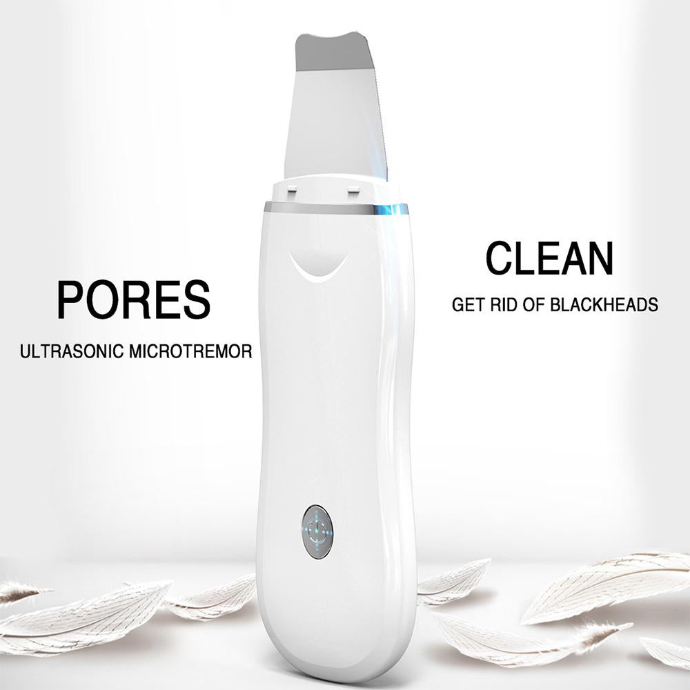 Ion Ultrasonic Skin Scrubber Exfoliator Face Spatula Deep Cleaner Peeling .