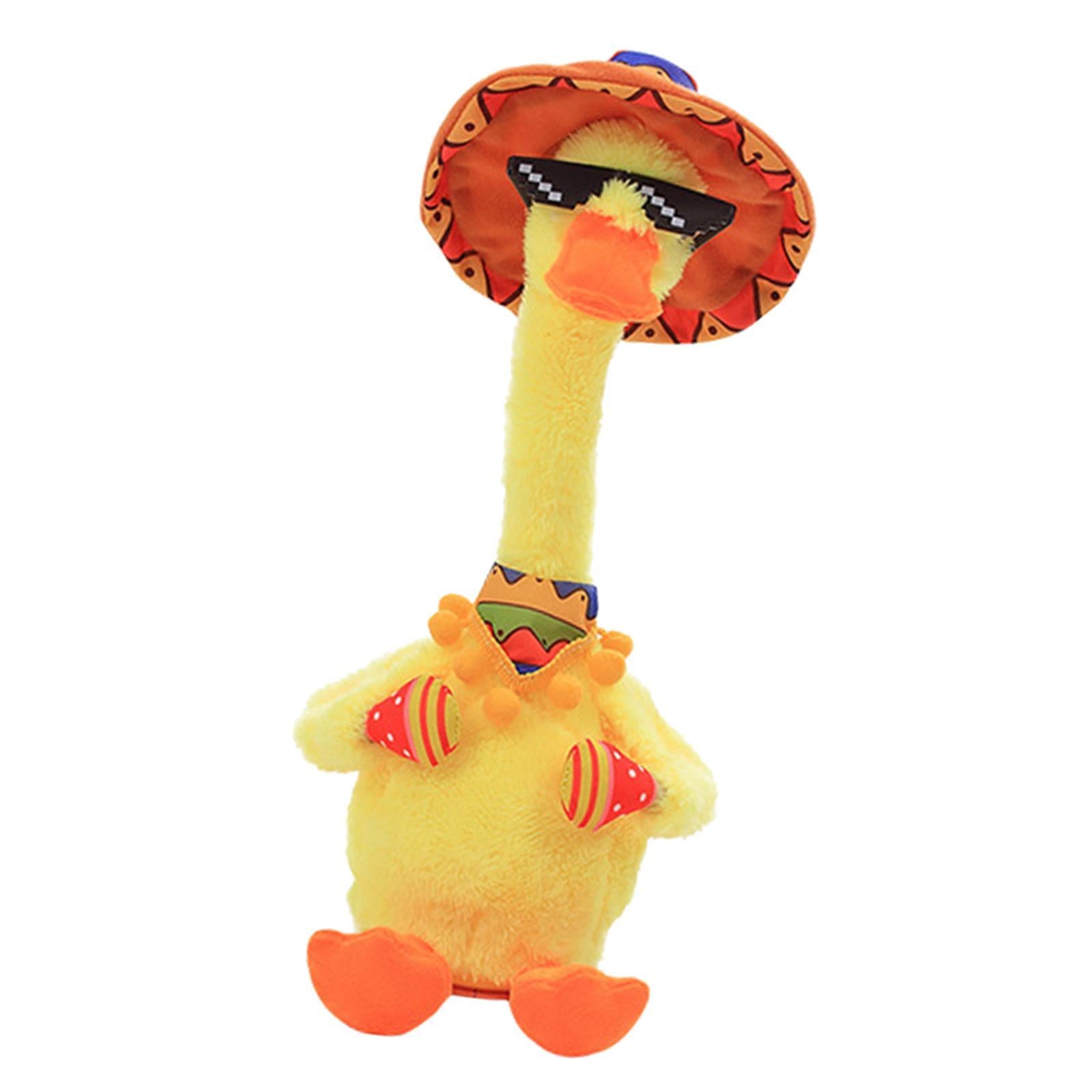 Plush Toy Dancing Duck Record and Speaking Toy Swing Doll A Chinese USB