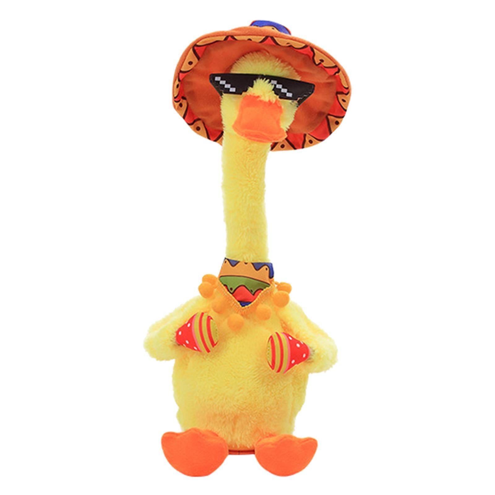 Plush Toy Dancing Duck Record and Speaking Toy Swing Doll A Chinese USB