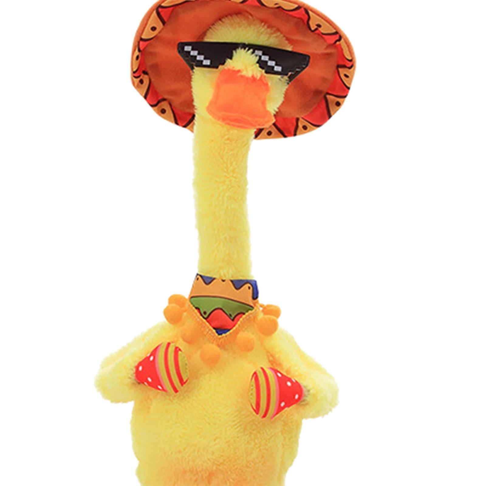 Plush Toy Dancing Duck Record and Speaking Toy Swing Doll A Chinese USB