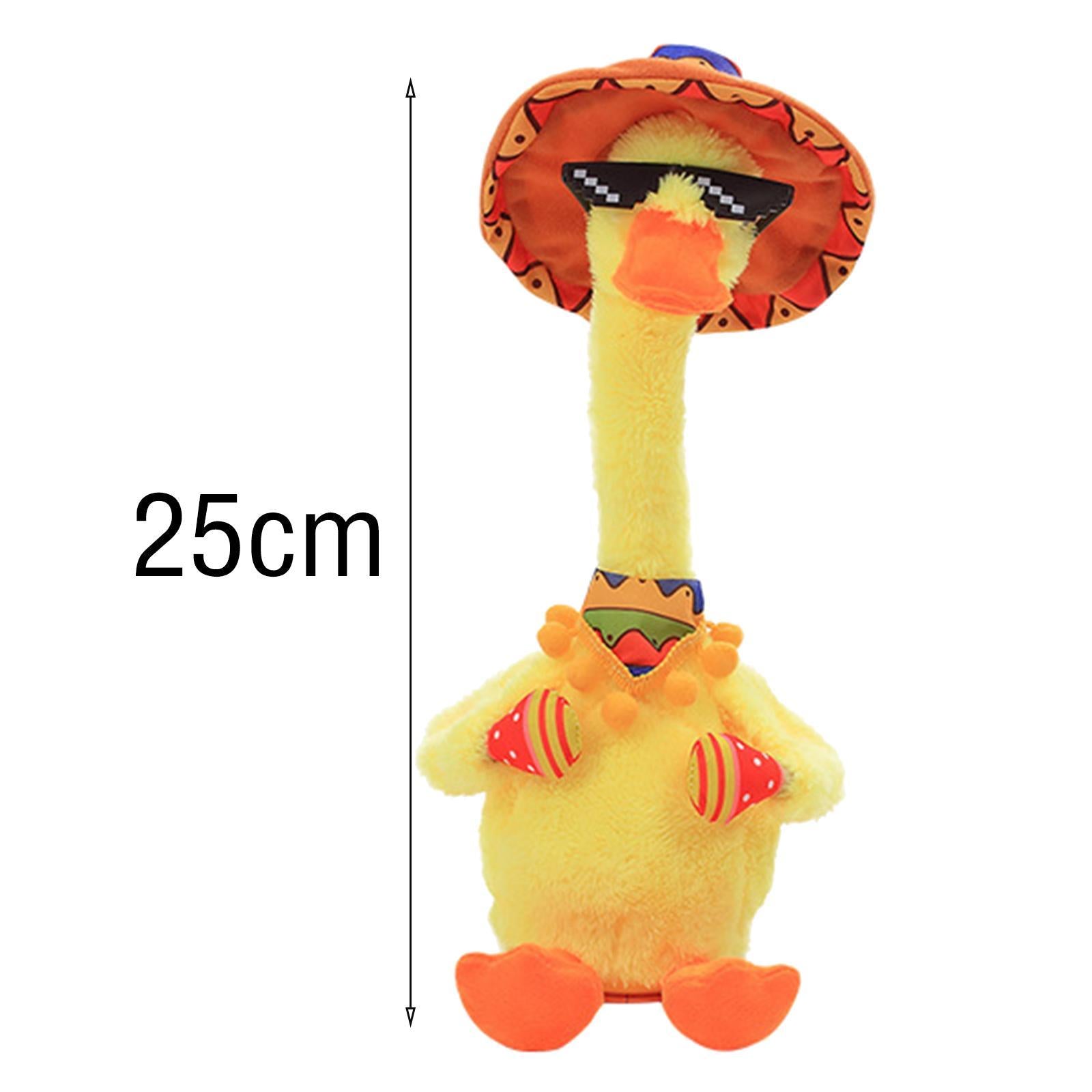 Plush Toy Dancing Duck Record and Speaking Toy Swing Doll A Chinese USB
