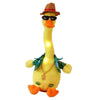 Plush Toy Dancing Duck Record and Speaking Toy Swing Doll B English USB