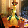 Plush Toy Dancing Duck Record and Speaking Toy Swing Doll B English USB