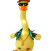 Plush Toy Dancing Duck Record and Speaking Toy Swing Doll B English USB