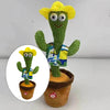 Funny Potted Dancing Cactus Plush Toy Swing Home Tabletop Decor Party Favors Hawaii 120 Songs