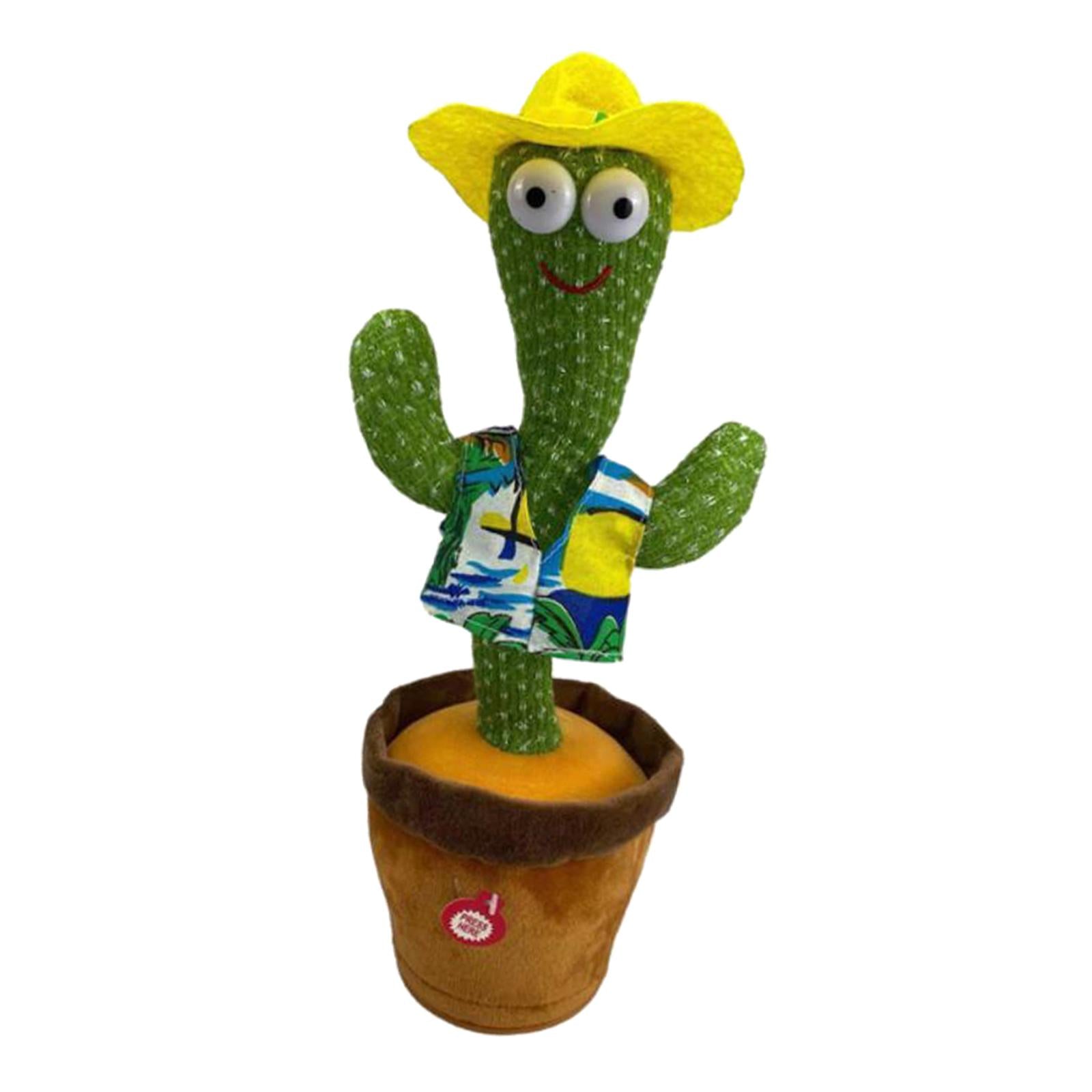 Funny Potted Dancing Cactus Plush Toy Swing Home Tabletop Decor Party Favors Hawaii 120 Songs