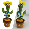 Funny Potted Dancing Cactus Plush Toy Swing Home Tabletop Decor Party Favors Hawaii 120 Songs