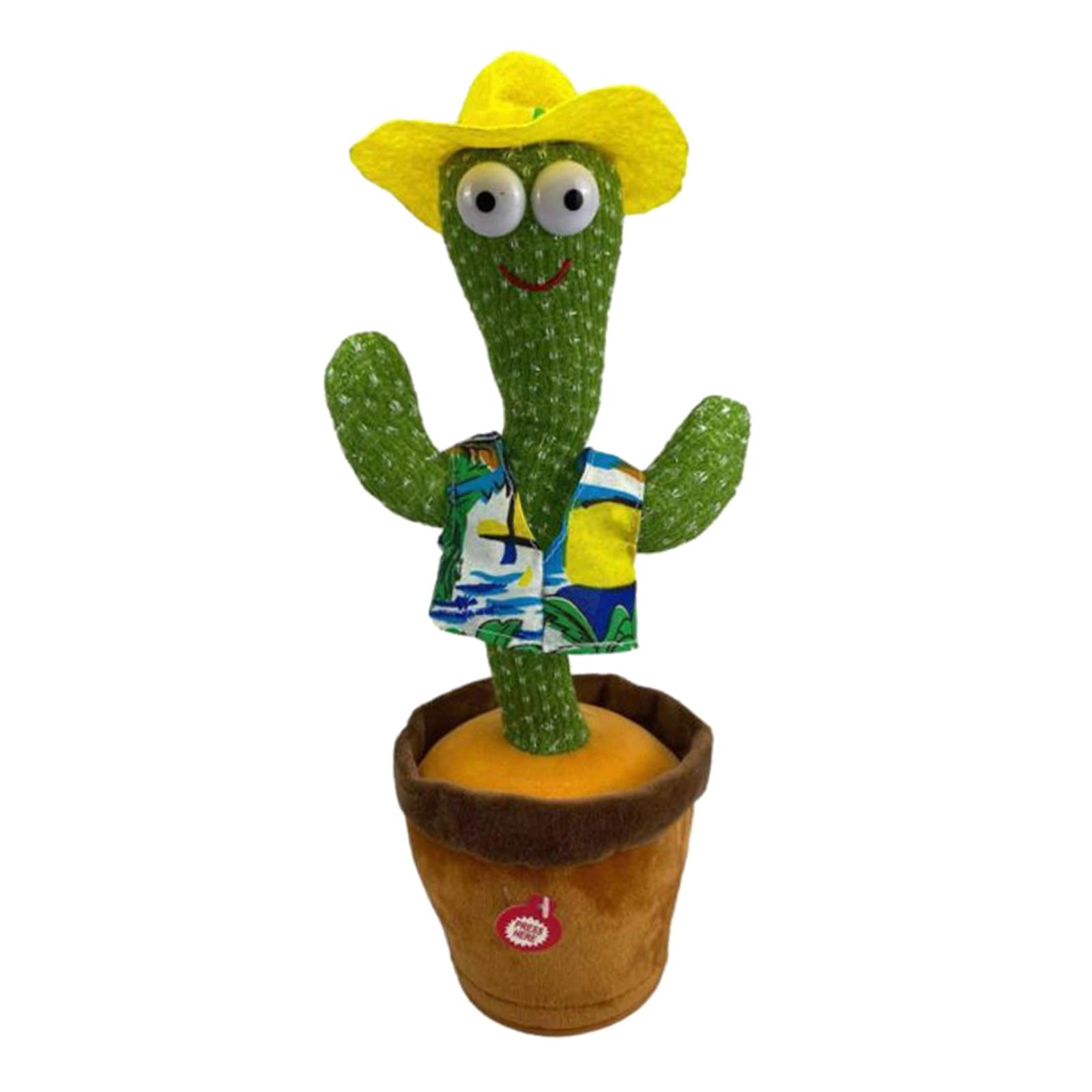 Funny Potted Dancing Cactus Plush Toy Swing Home Tabletop Decor Party Favors Hawaii 120 Songs