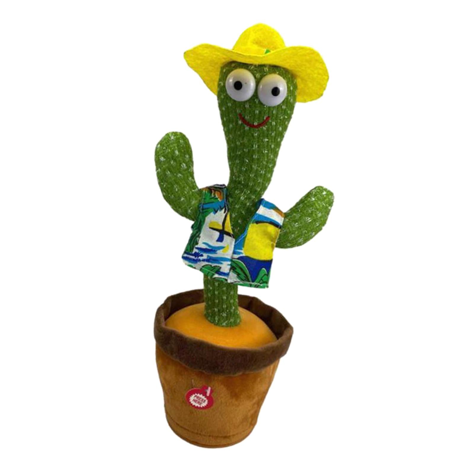 Funny Potted Dancing Cactus Plush Toy Swing Home Tabletop Decor Party Favors Hawaii 120 Songs