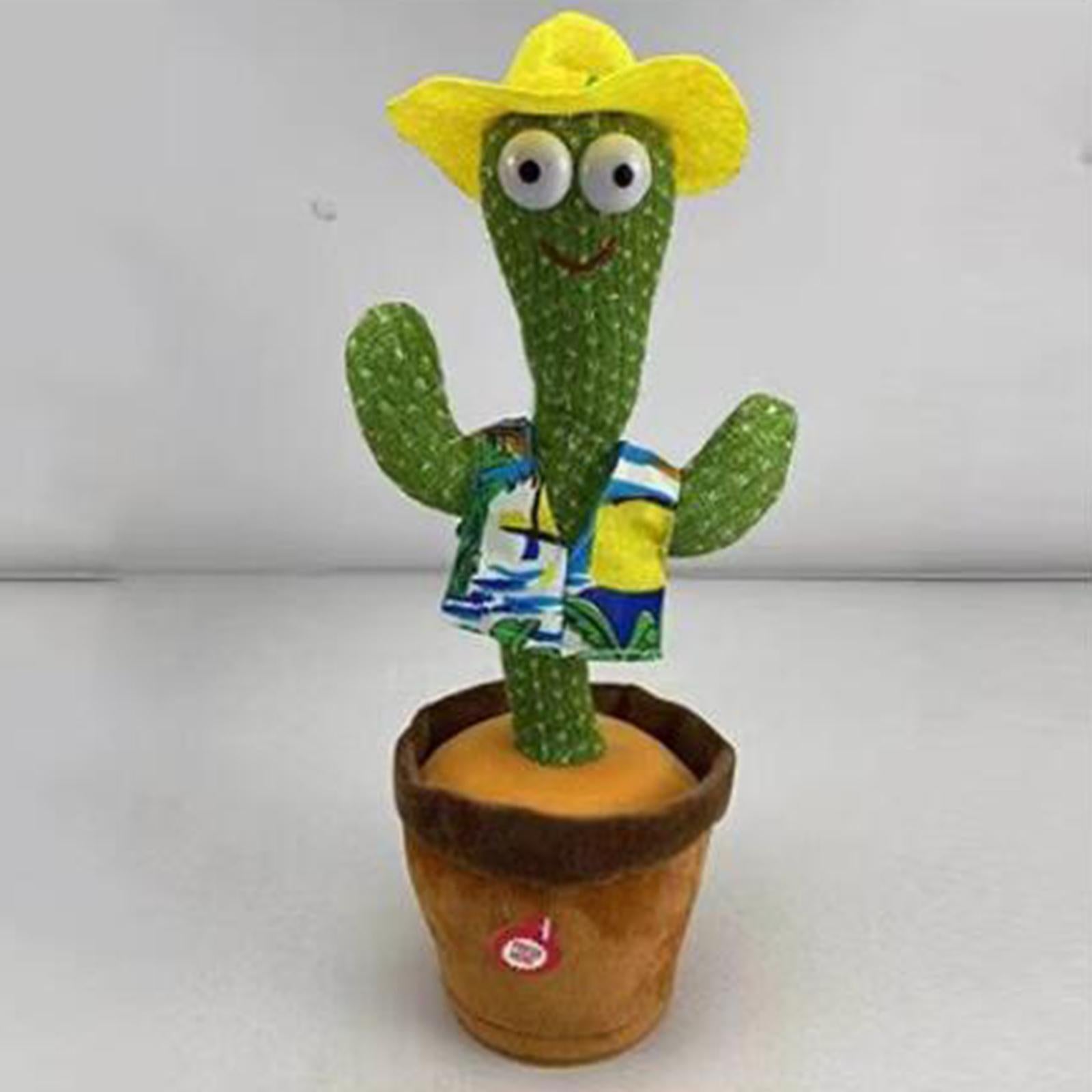 Funny Potted Dancing Cactus Plush Toy Swing Home Tabletop Decor Party Favors Hawaii 120 Songs