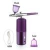 Oxygen Injector Mini Air Compressor Kit Air-Brush Paint Spray Gun Airbrush For Nail Art Tattoo Craft Cake Nano Fog Mist Sprayer