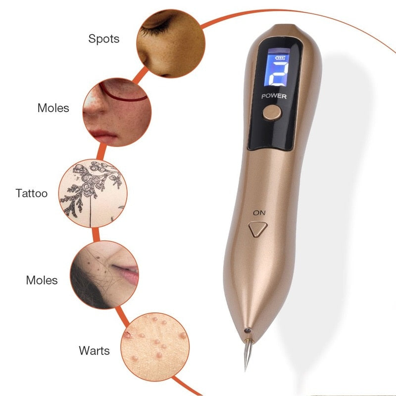 Laser Plasma Pen Freckle Remover Machine LCD Mole Removal Dark Spot Remover Skin Wart Tag Tattoo Remaval Tool Beauty Salon