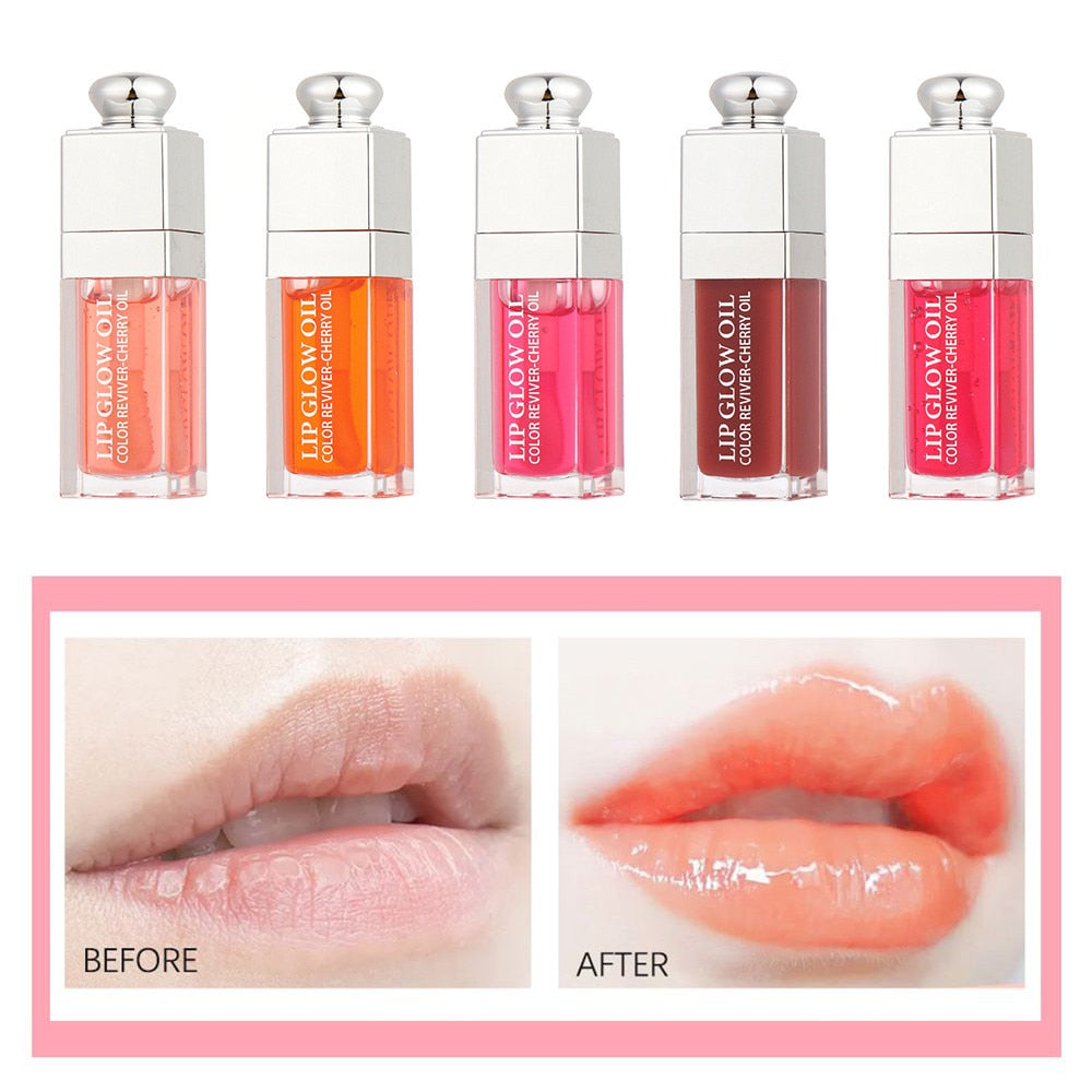 Crystal Jelly Moisturizing Lip Gloss Plumping Sexy Lip Glow Oil Volumising Nourishing Brighten Plumper Fashion Lipstick Makeup